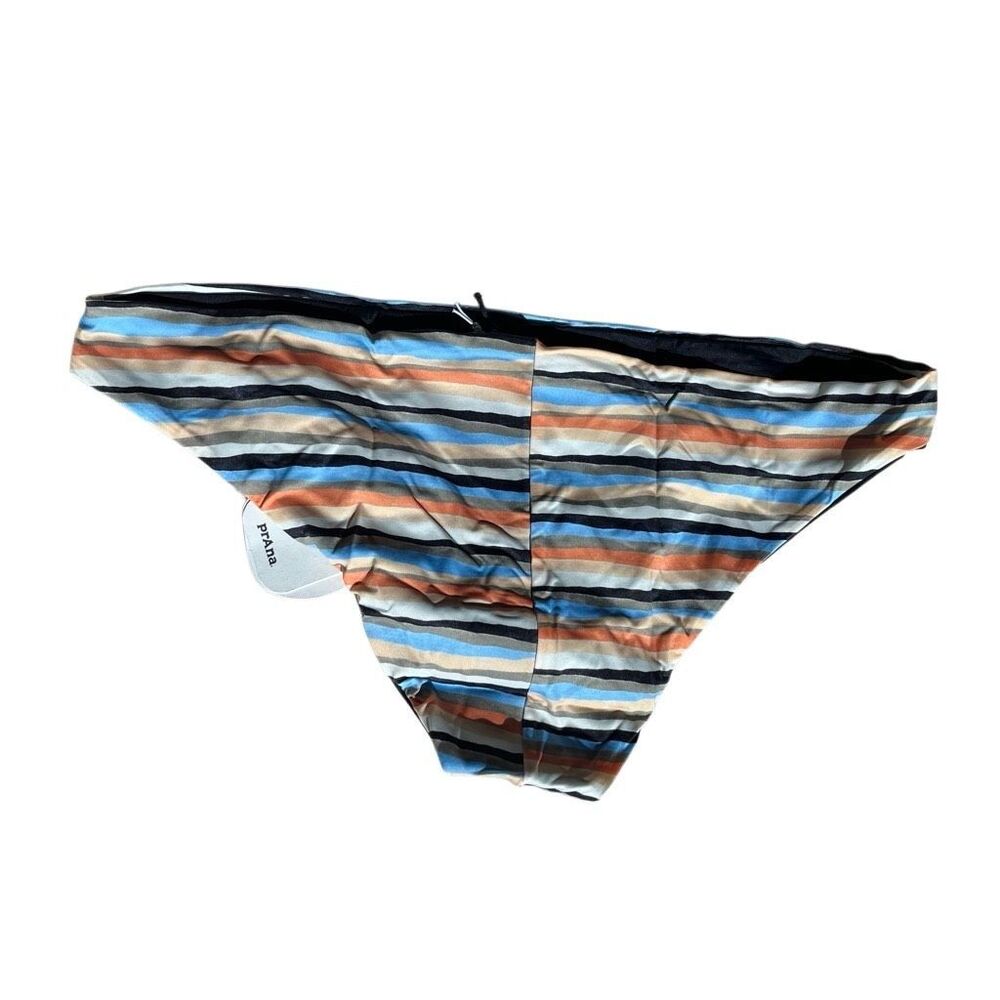Prana Gemma Reversible Swim Bottom Bikini Sz L Water Stripe Beach Bikini NEW - Picture 6 of 9